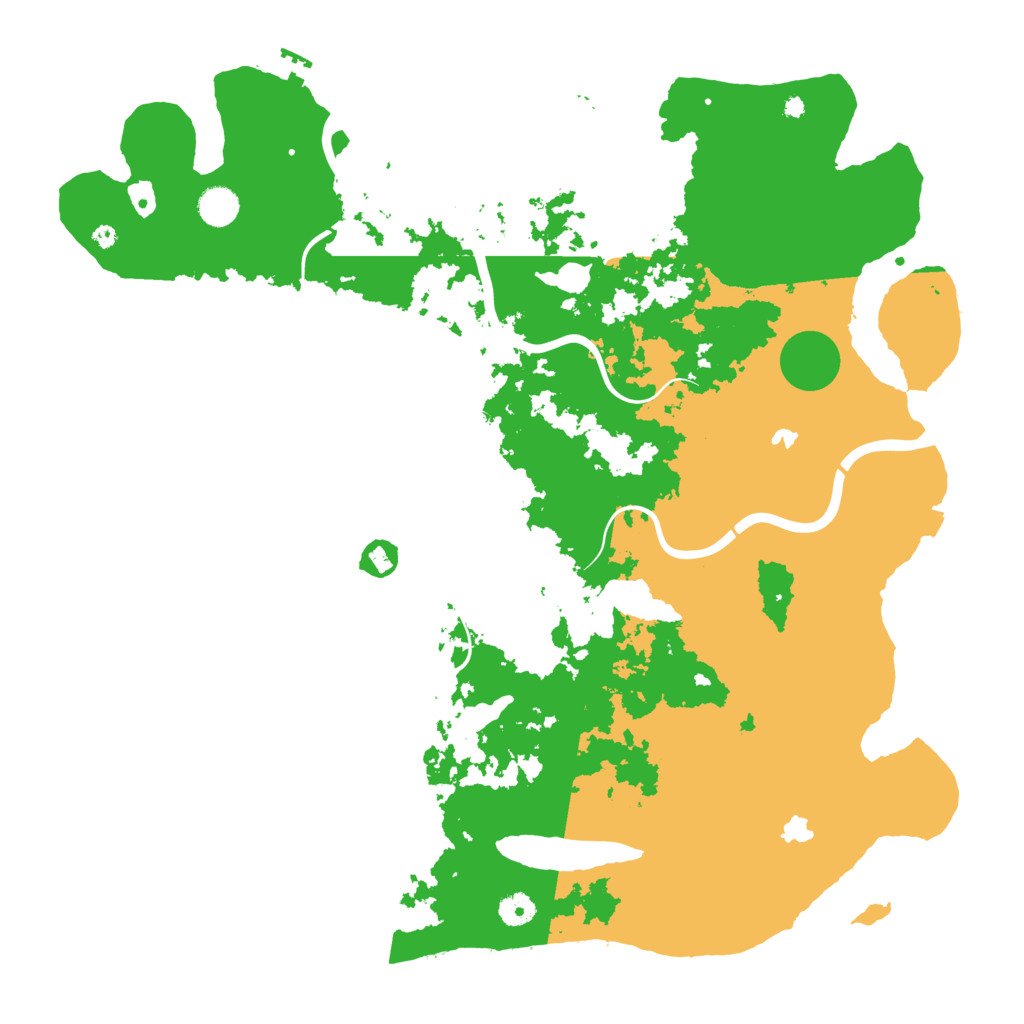 Biome Rust Map: Procedural Map, Size: 4500, Seed: 490385513