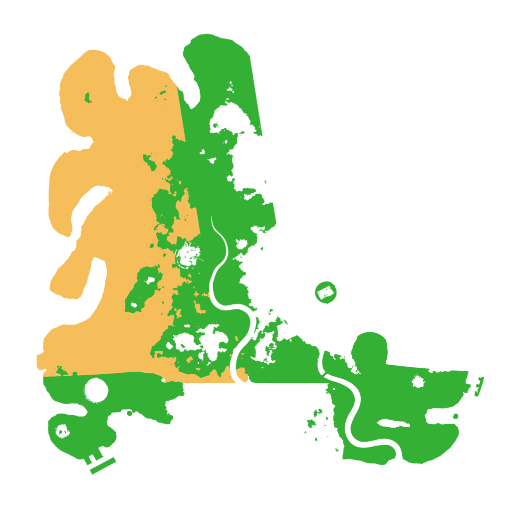 Biome Rust Map: Procedural Map, Size: 3800, Seed: 616624170