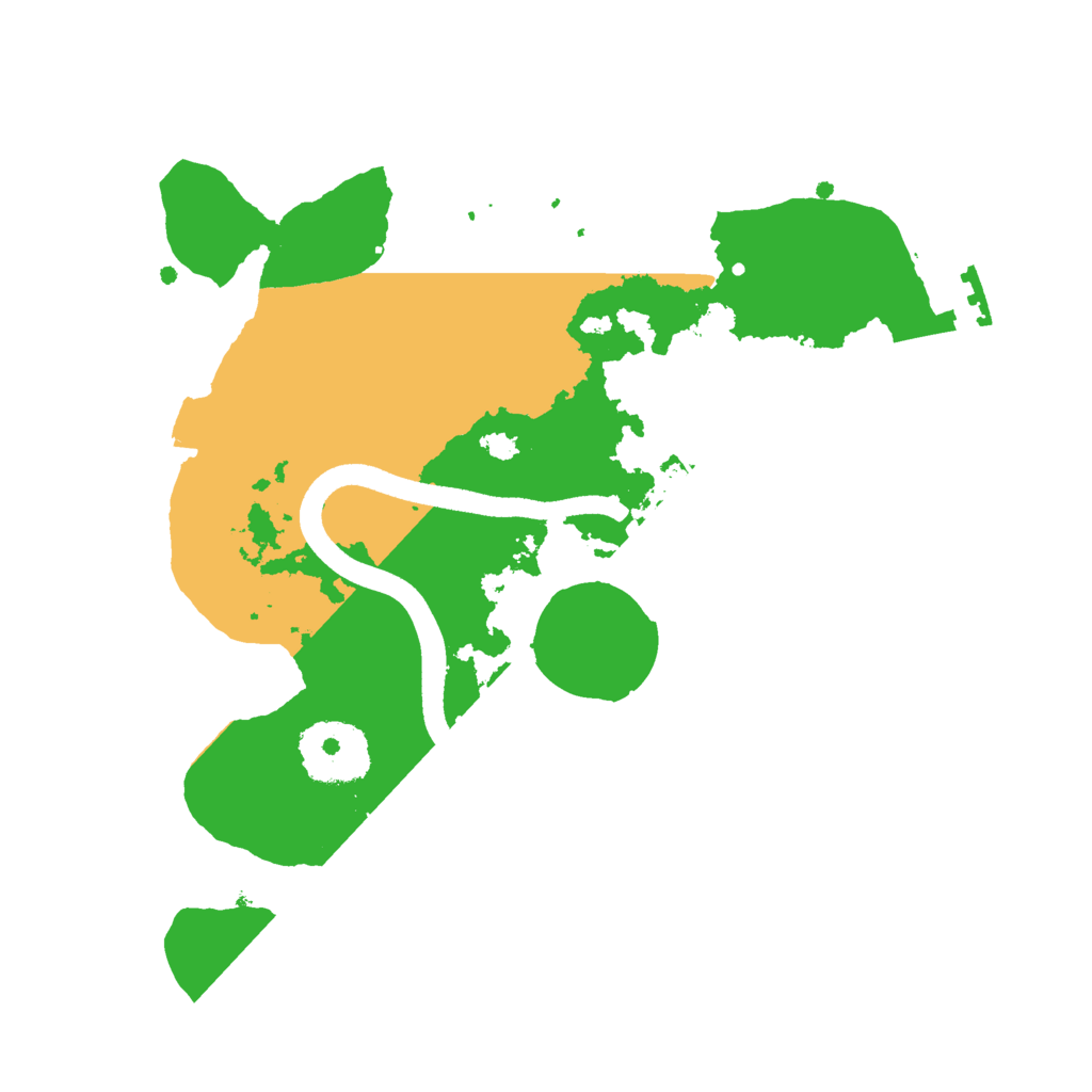 Biome Rust Map: Procedural Map, Size: 2500, Seed: 1990