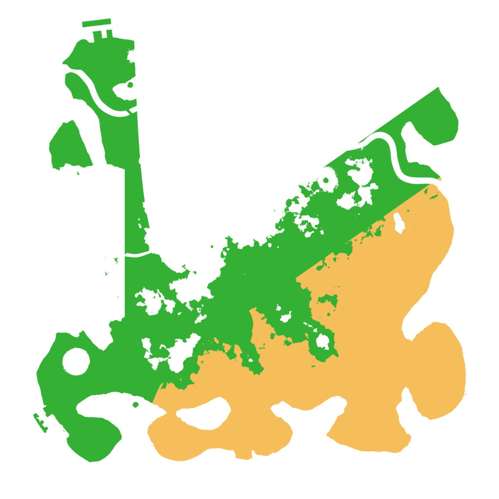 Biome Rust Map: Procedural Map, Size: 3500, Seed: 479543137