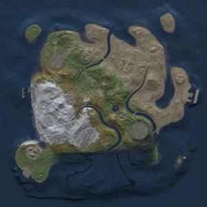 Thumbnail Rust Map: Procedural Map, Size: 3000, Seed: 1114442967, 12 Monuments