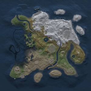 Thumbnail Rust Map: Procedural Map, Size: 3000, Seed: 493705415, 11 Monuments