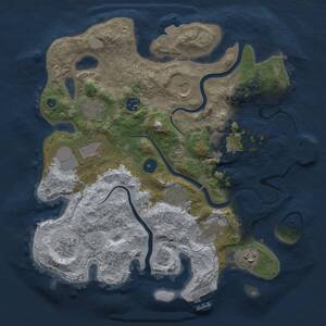 Thumbnail Rust Map: Procedural Map, Size: 3500, Seed: 1948079501, 16 Monuments