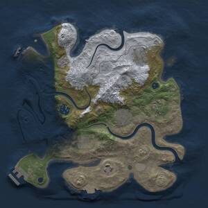 Thumbnail Rust Map: Procedural Map, Size: 3000, Seed: 285529513, 13 Monuments