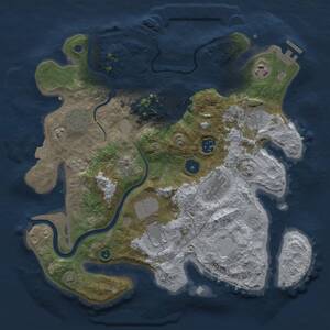 Thumbnail Rust Map: Procedural Map, Size: 3500, Seed: 898427968, 14 Monuments