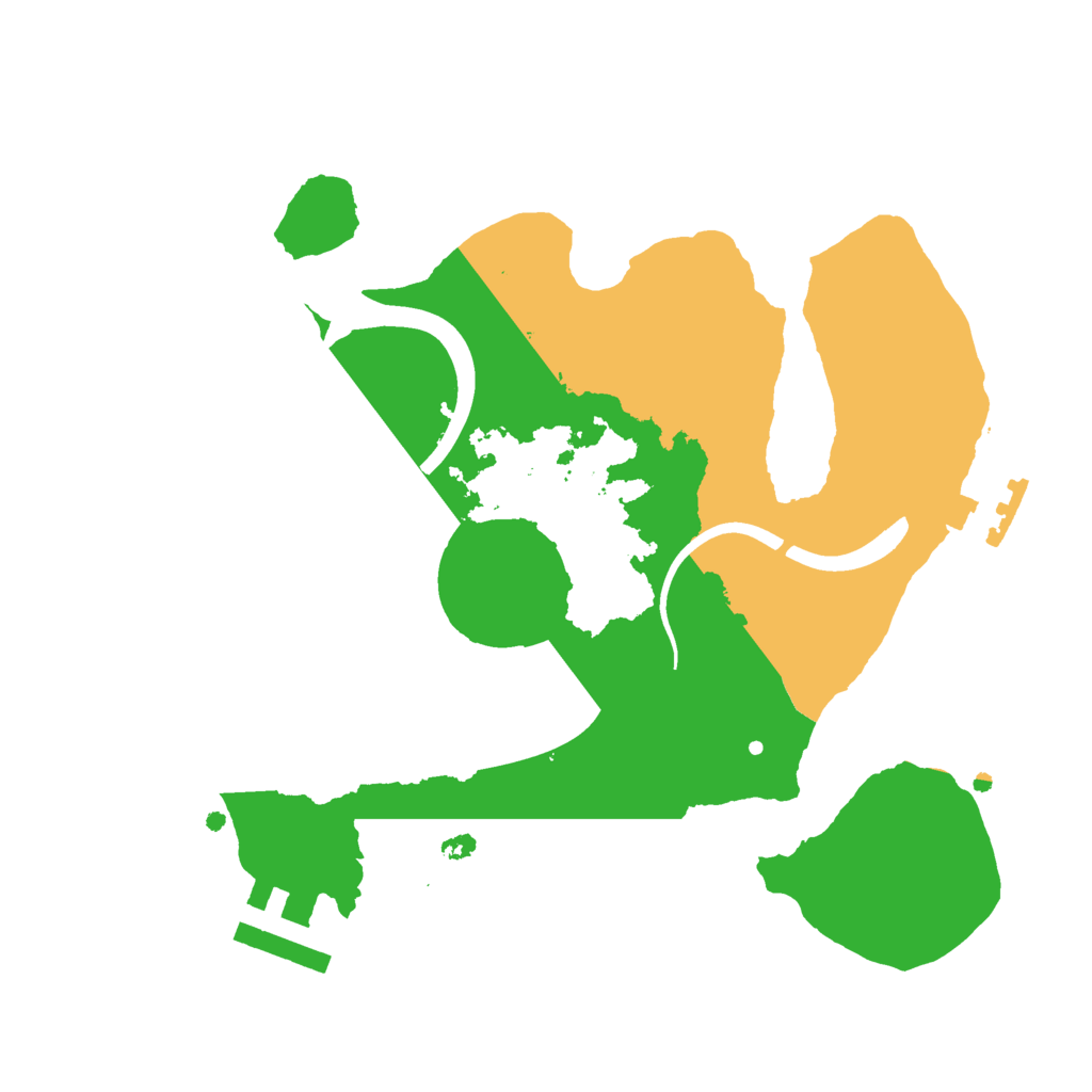 Biome Rust Map: Procedural Map, Size: 2250, Seed: 43212