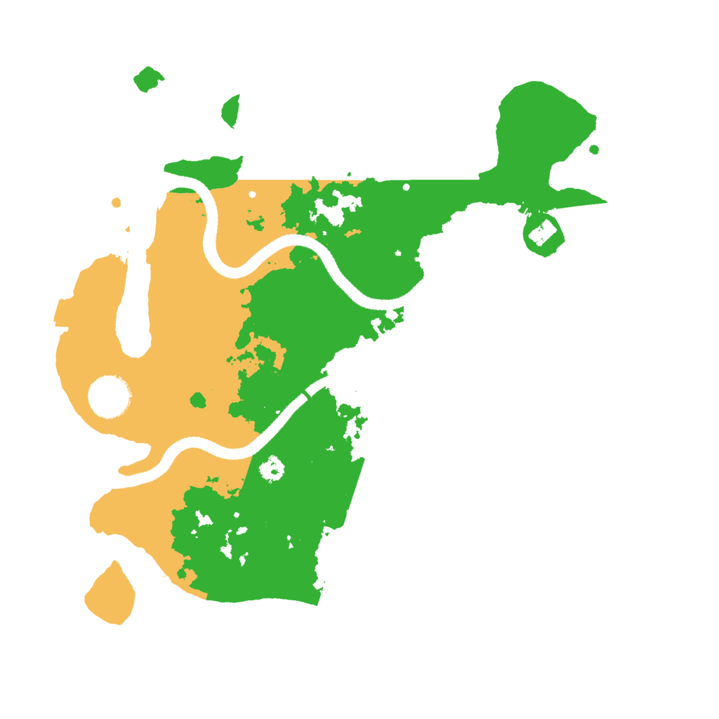 Biome Rust Map: Procedural Map, Size: 3000, Seed: 1198477987