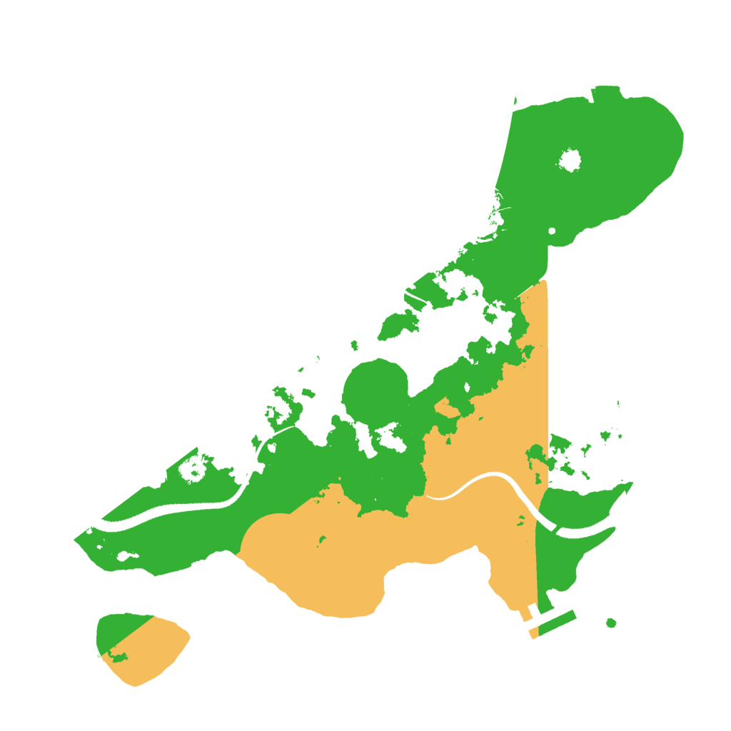 Biome Rust Map: Procedural Map, Size: 3000, Seed: 151225333