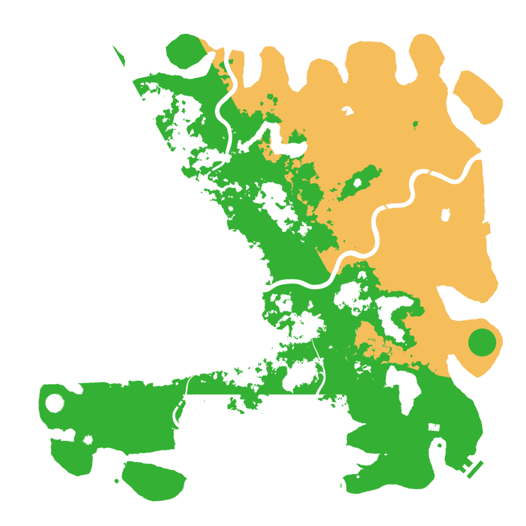 Biome Rust Map: Procedural Map, Size: 5000, Seed: 649861369