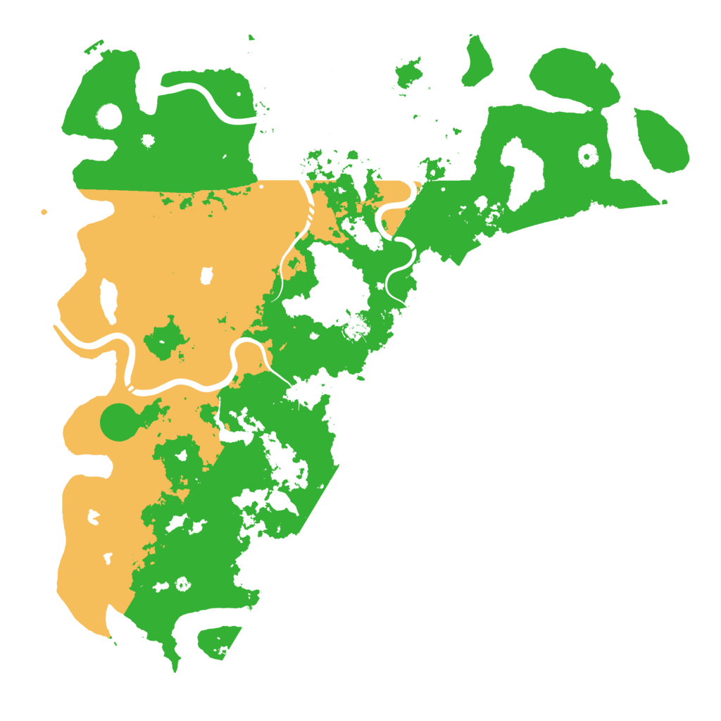 Biome Rust Map: Procedural Map, Size: 5000, Seed: 19284143