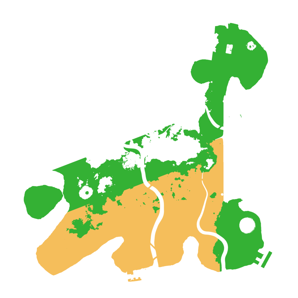 Biome Rust Map: Procedural Map, Size: 3400, Seed: 671864727