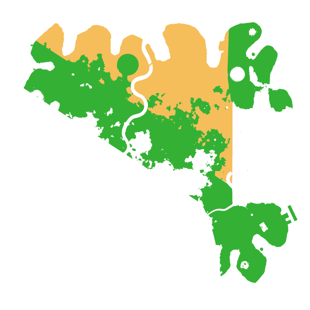 Biome Rust Map: Procedural Map, Size: 3800, Seed: 64957247