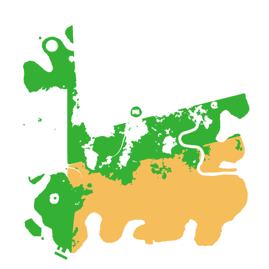 Biome Rust Map: Procedural Map, Size: 3990, Seed: 1