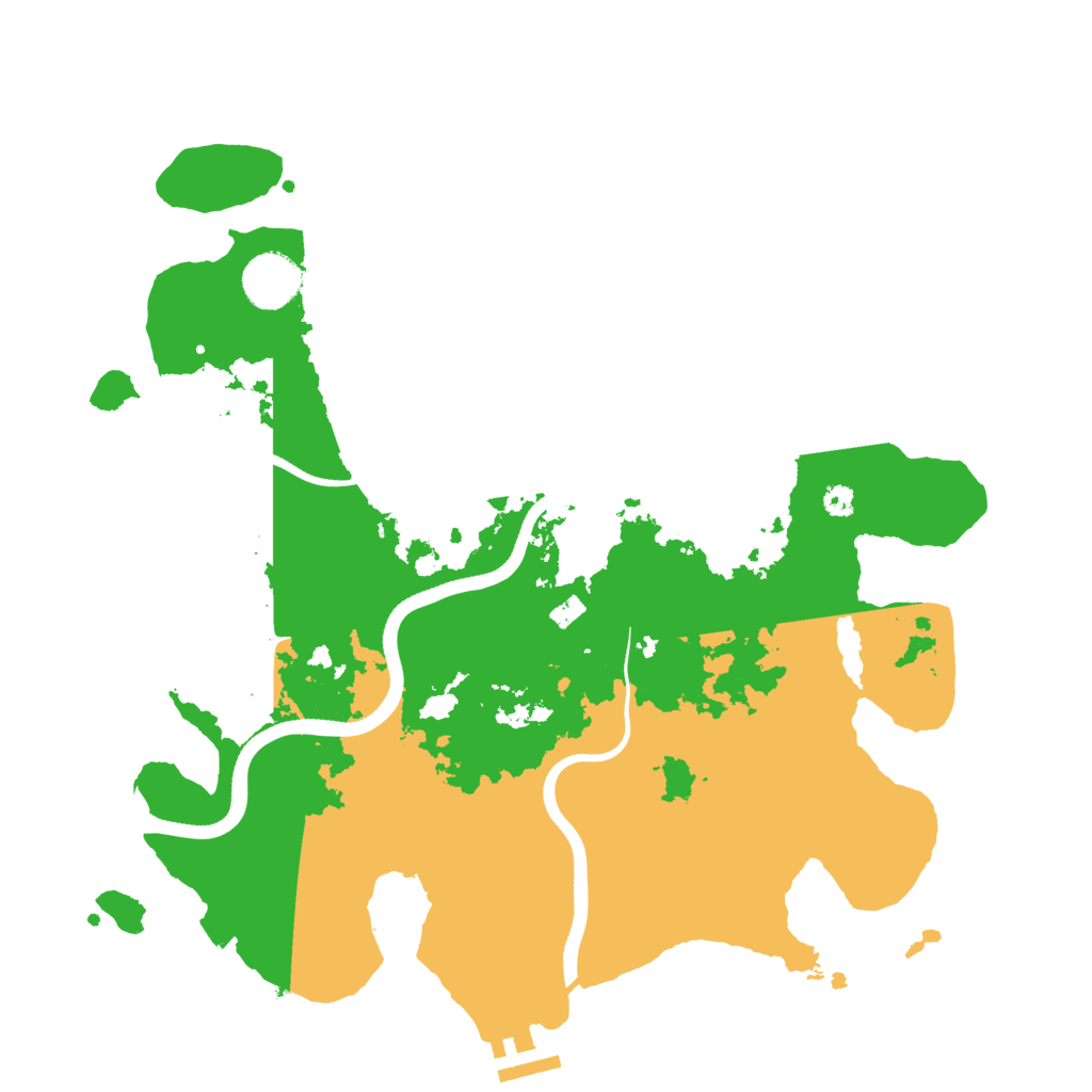 Biome Rust Map: Procedural Map, Size: 3500, Seed: 1516819563