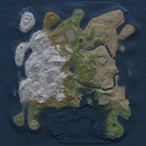 Thumbnail Rust Map: Procedural Map, Size: 3500, Seed: 165236245, 15 Monuments