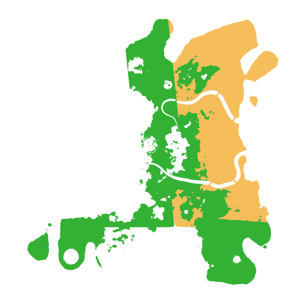 Biome Rust Map: Procedural Map, Size: 3500, Seed: 165236245