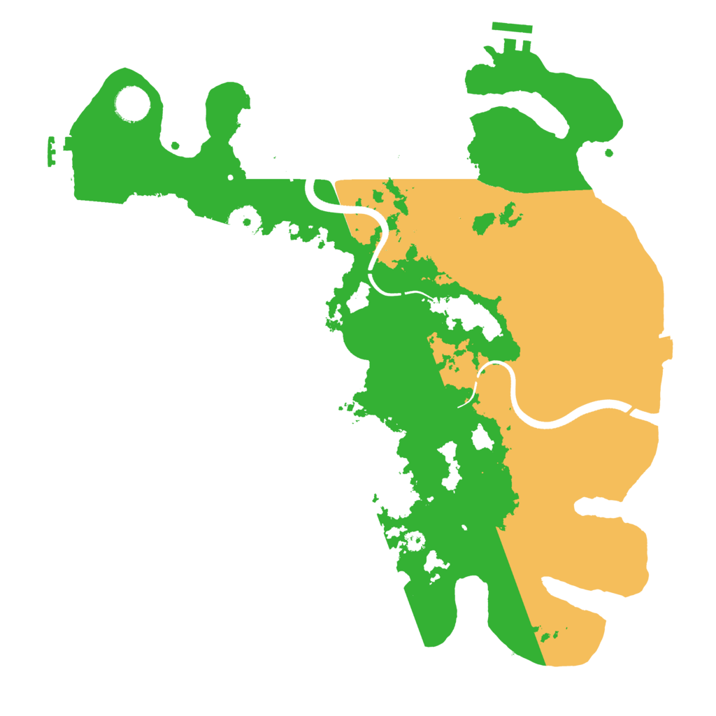 Biome Rust Map: Procedural Map, Size: 3600, Seed: 25412423