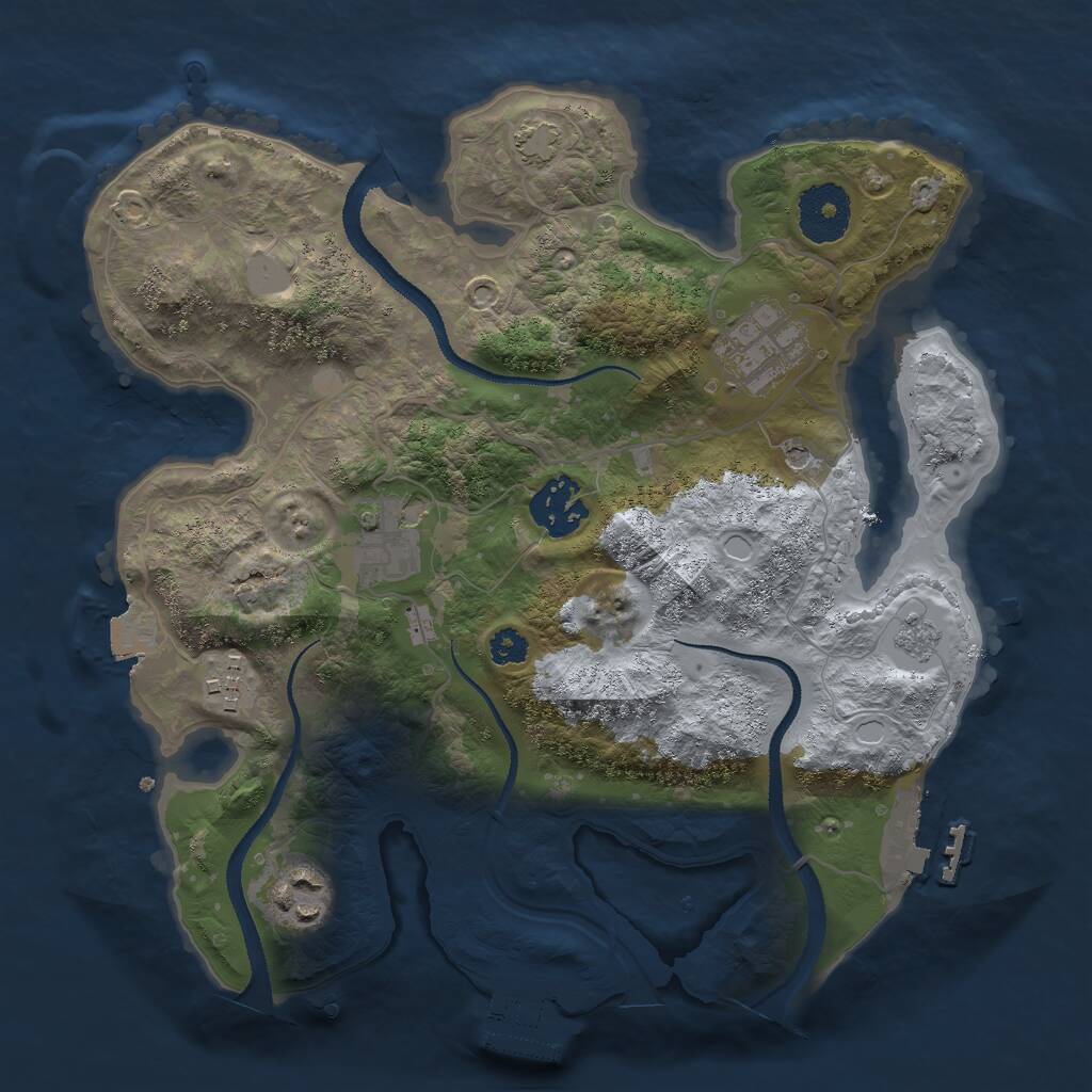 Rust Map: Procedural Map, Size: 2900, Seed: 23146, 11 Monuments