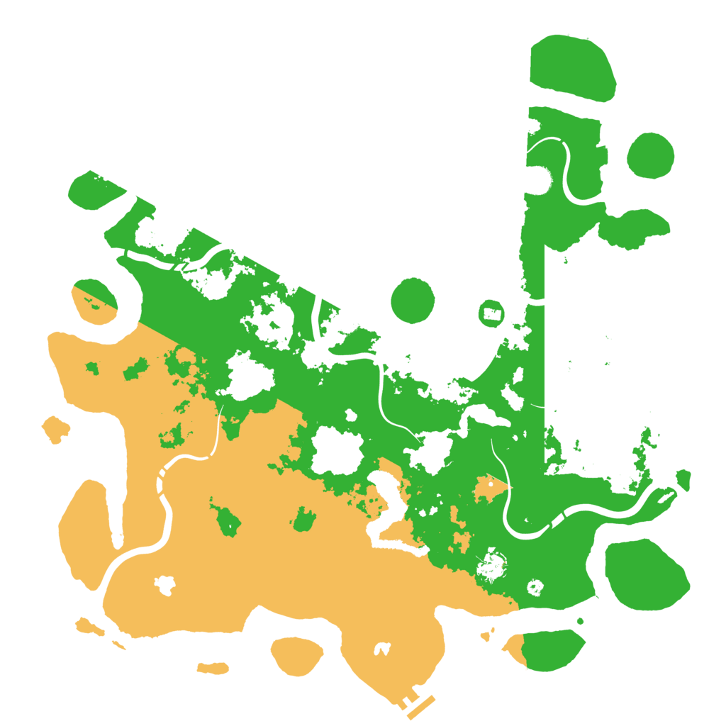 Biome Rust Map: Procedural Map, Size: 4500, Seed: 577258774
