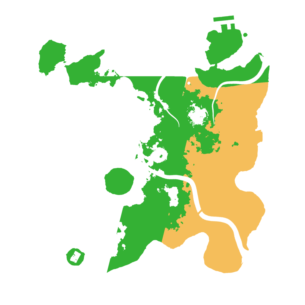 Biome Rust Map: Procedural Map, Size: 3000, Seed: 2088098918