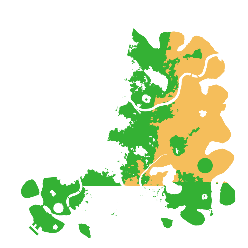 Biome Rust Map: Procedural Map, Size: 4300, Seed: 32457114