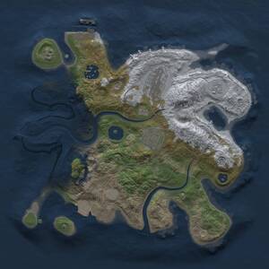 Thumbnail Rust Map: Procedural Map, Size: 2700, Seed: 1560227539, 8 Monuments