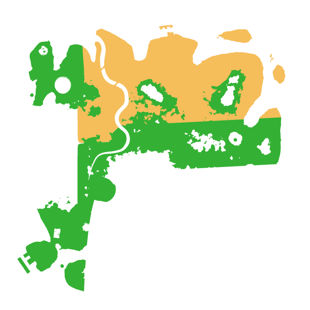 Biome Rust Map: Procedural Map, Size: 3500, Seed: 440080204