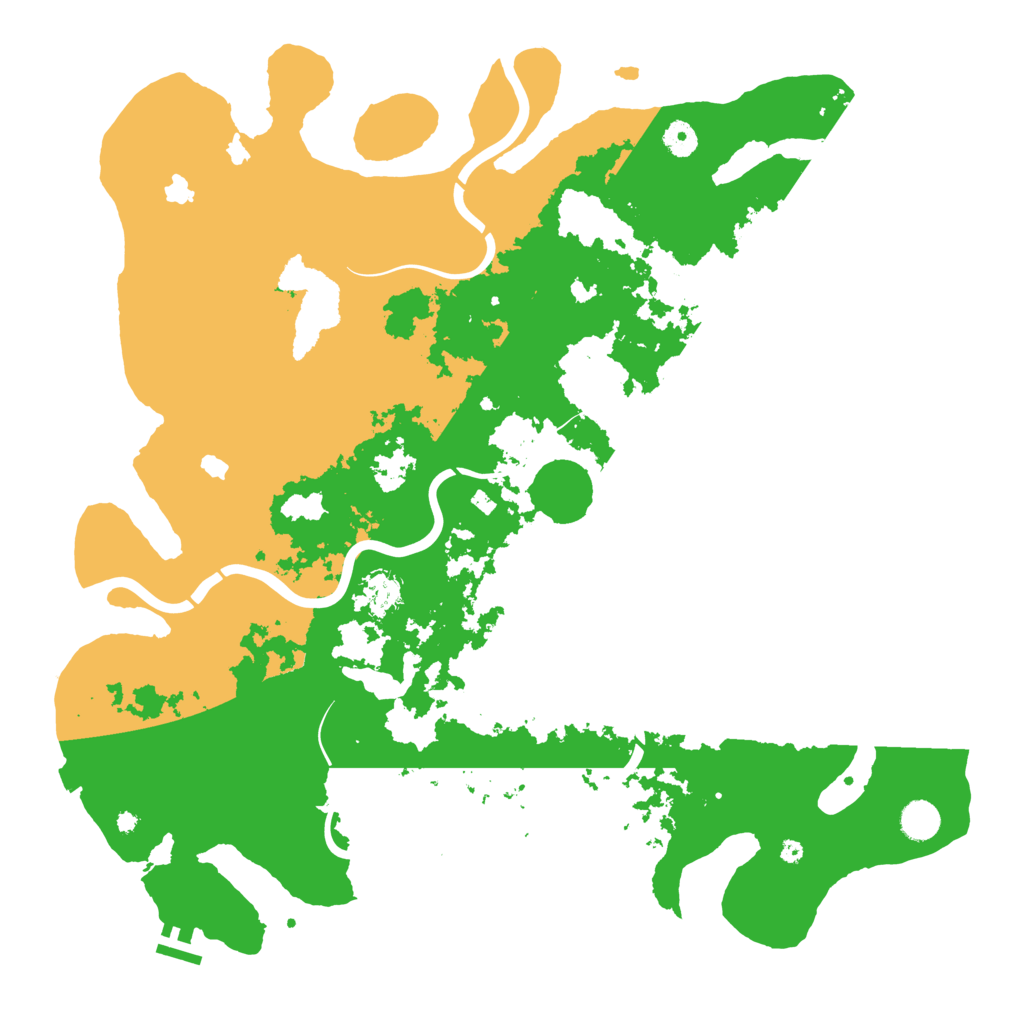 Biome Rust Map: Procedural Map, Size: 4500, Seed: 481099850