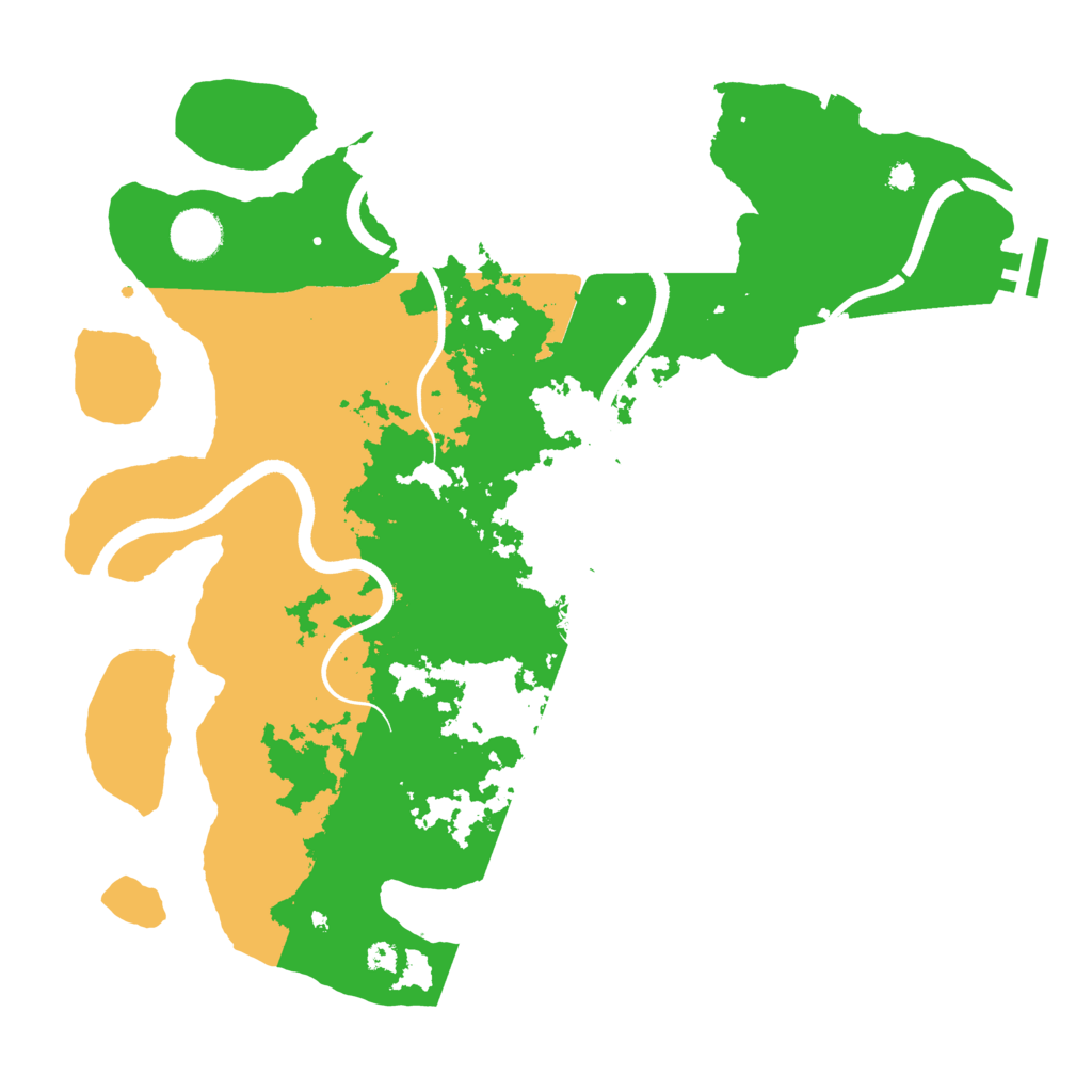 Biome Rust Map: Procedural Map, Size: 3700, Seed: 625990