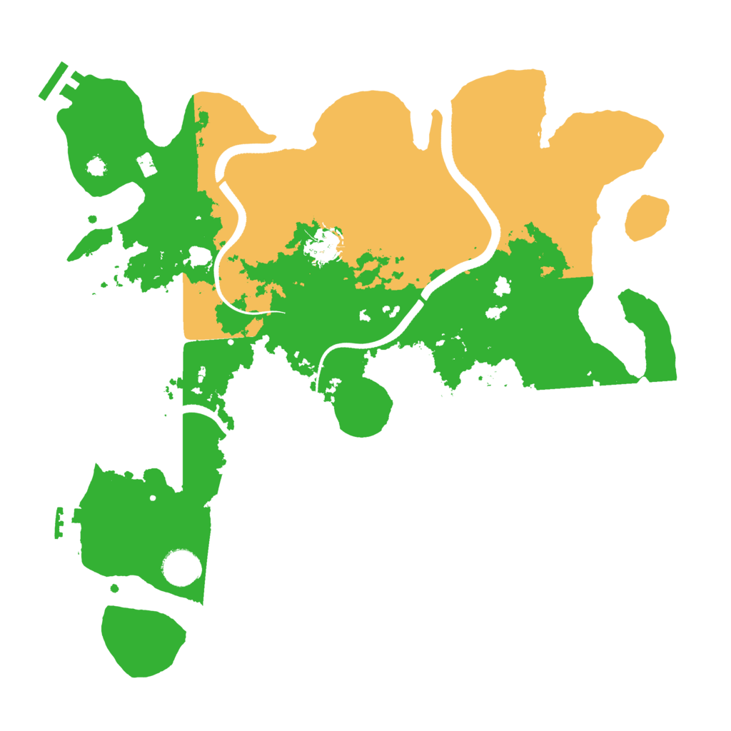 Biome Rust Map: Procedural Map, Size: 3500, Seed: 1312002240