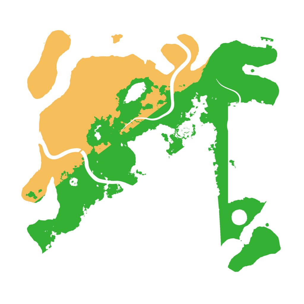 Biome Rust Map: Procedural Map, Size: 3600, Seed: 740566383