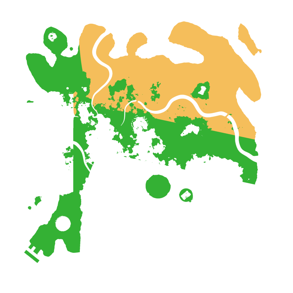 Biome Rust Map: Procedural Map, Size: 3500, Seed: 5041987