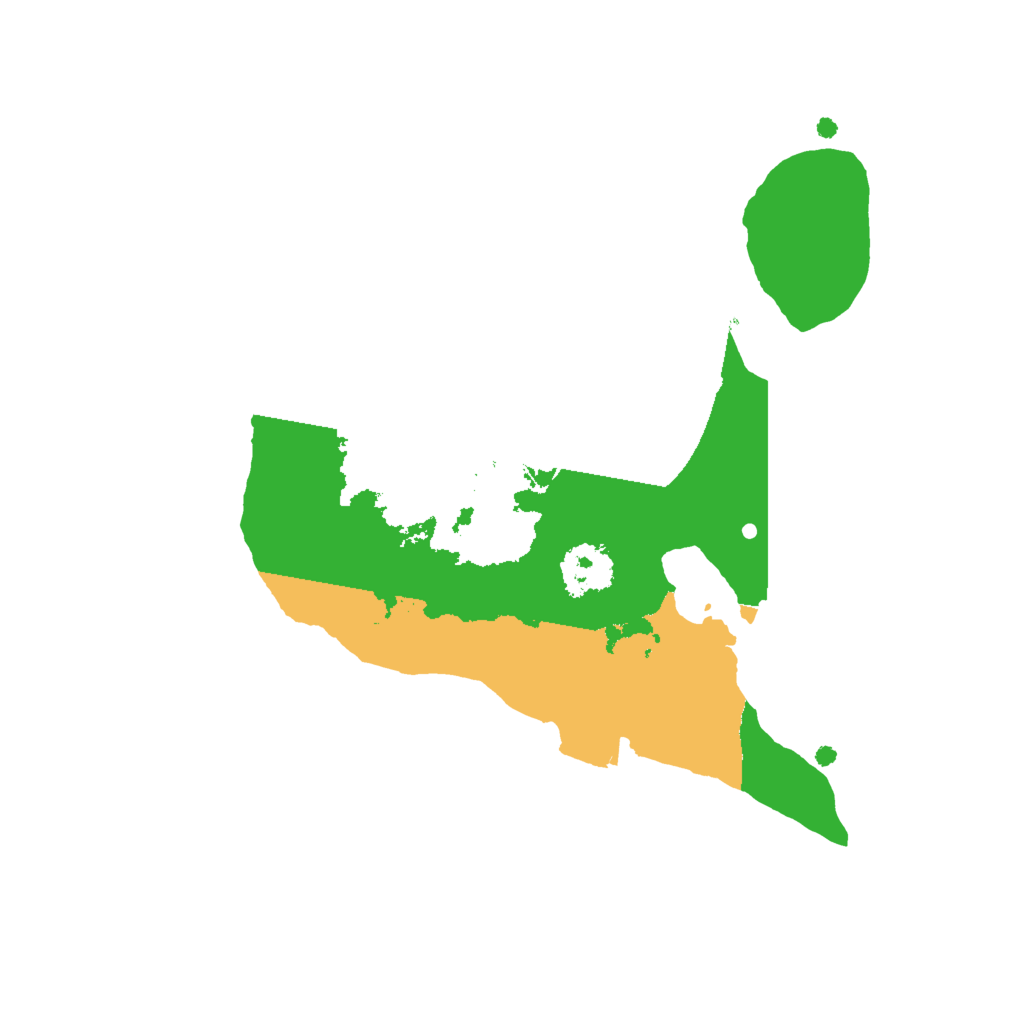 Biome Rust Map: Procedural Map, Size: 2000, Seed: 331403132