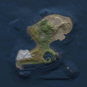 Thumbnail Rust Map: Procedural Map, Size: 1500, Seed: 46831553, 4 Monuments