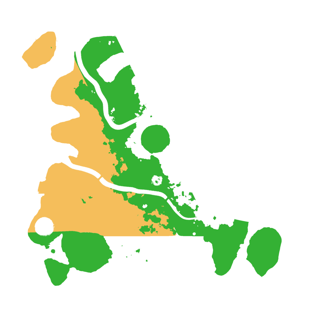 Biome Rust Map: Procedural Map, Size: 3000, Seed: 491012204