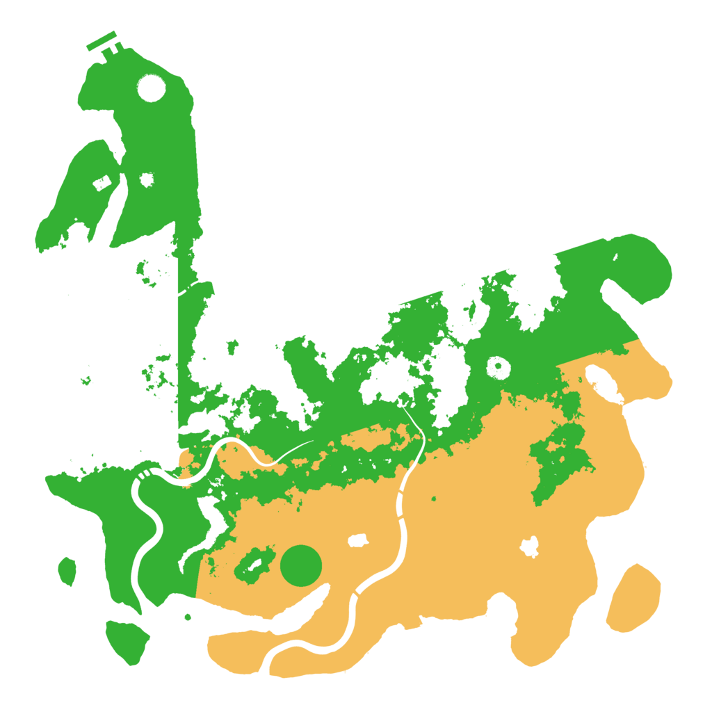 Biome Rust Map: Procedural Map, Size: 4500, Seed: 34539061
