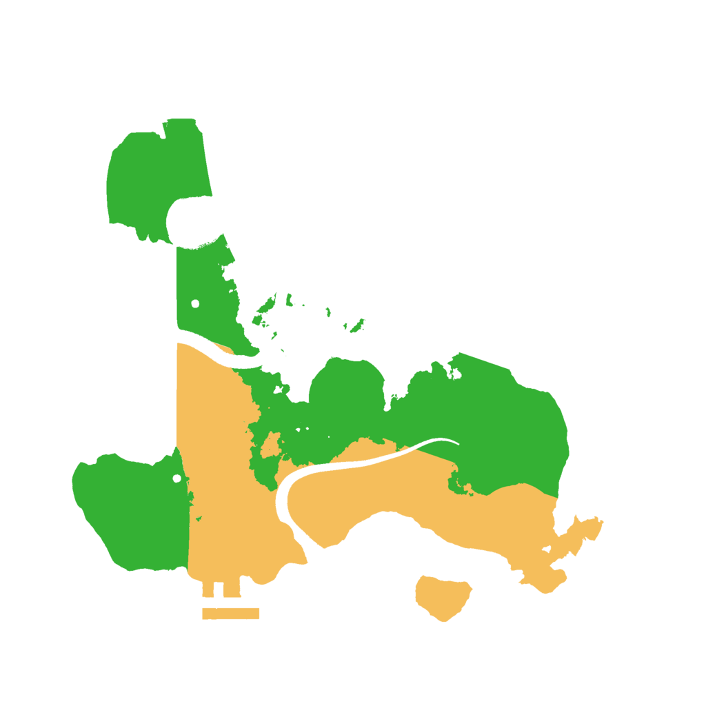 Biome Rust Map: Procedural Map, Size: 2500, Seed: 2253
