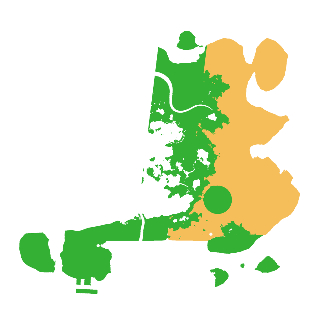 Biome Rust Map: Procedural Map, Size: 3000, Seed: 12582