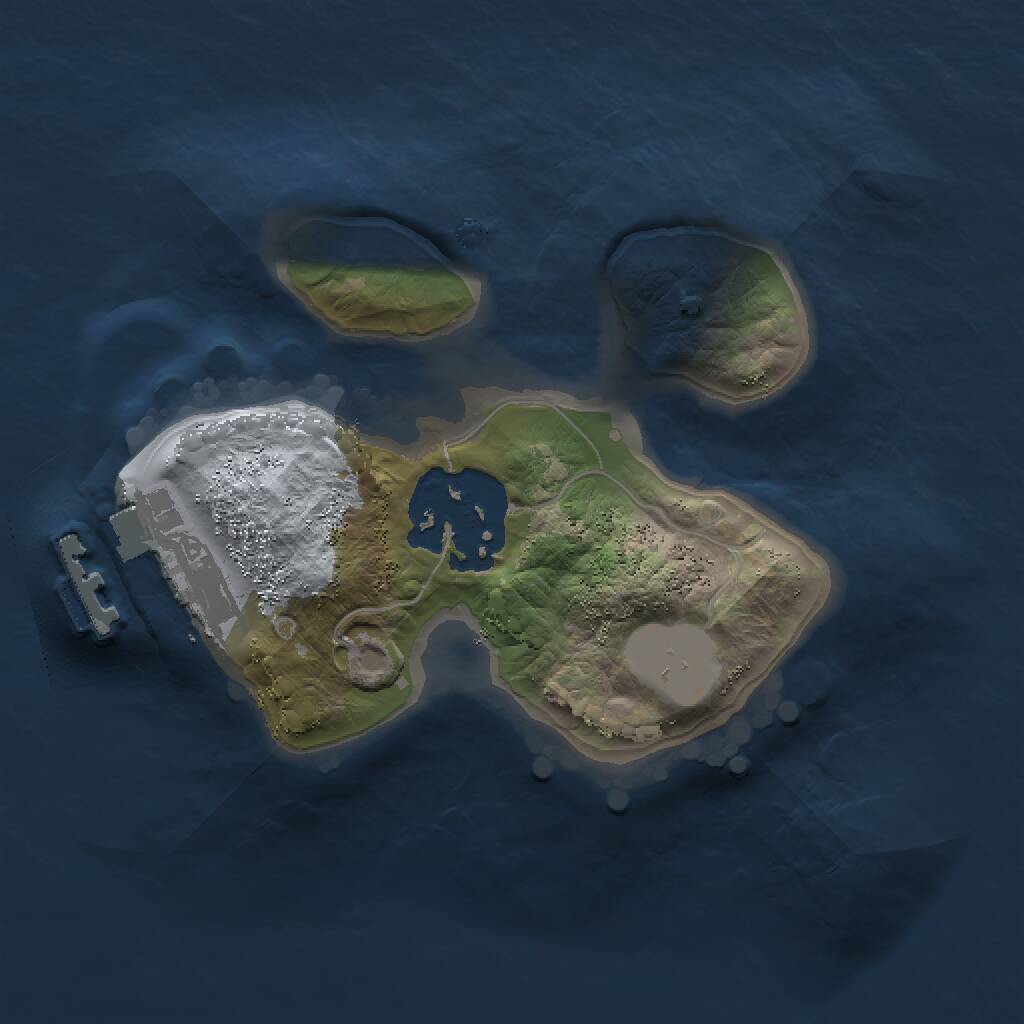 Rust Map: Procedural Map, Size: 1500, Seed: 63643734, 3 Monuments