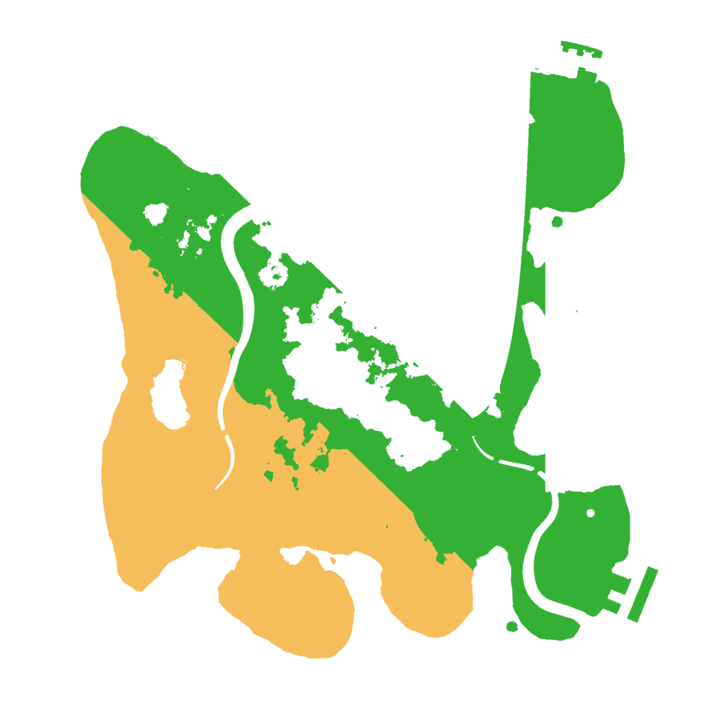 Biome Rust Map: Procedural Map, Size: 2600, Seed: 2000435853