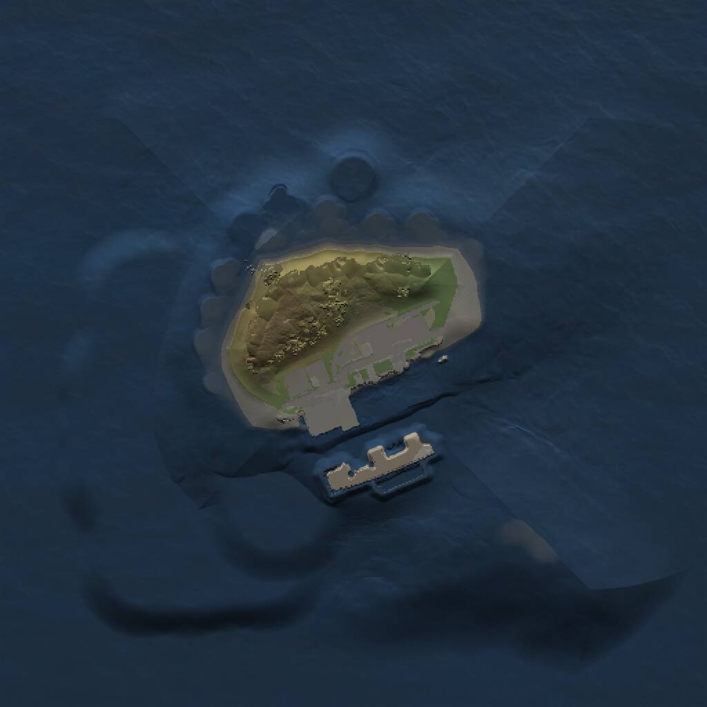 Rust Map: Procedural Map, Size: 1000, Seed: 769510987, 2 Monuments