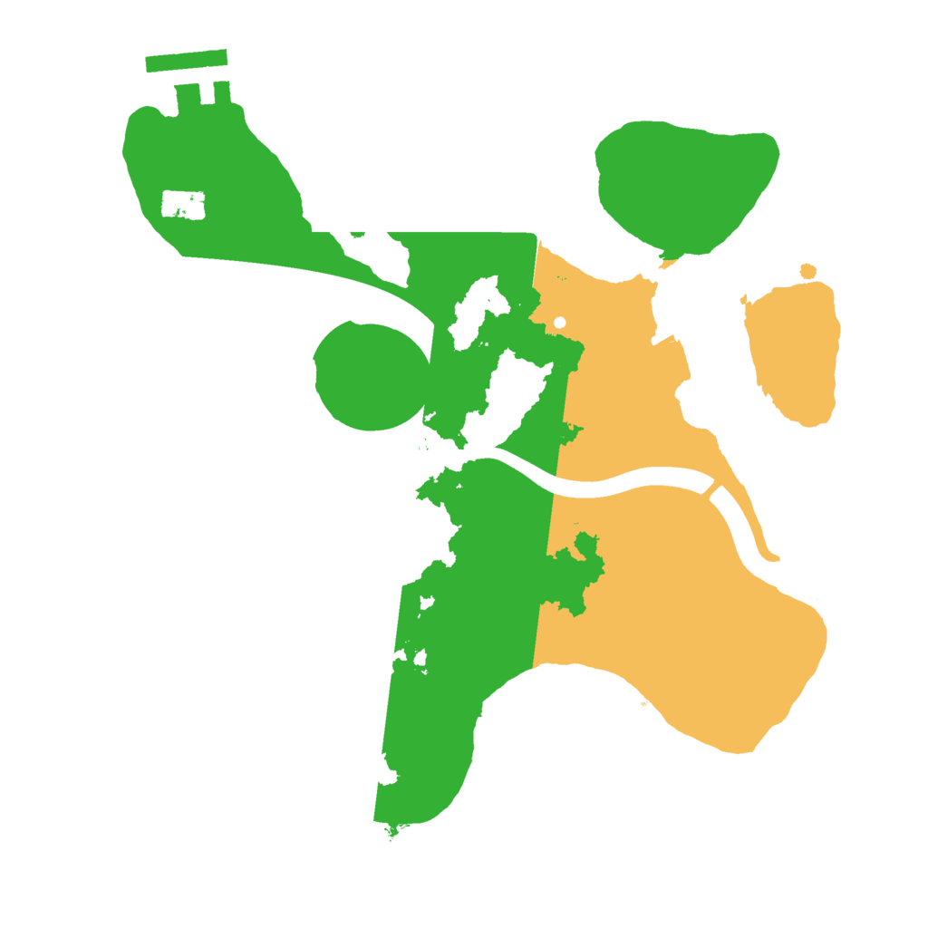 Biome Rust Map: Procedural Map, Size: 2300, Seed: 1111885784