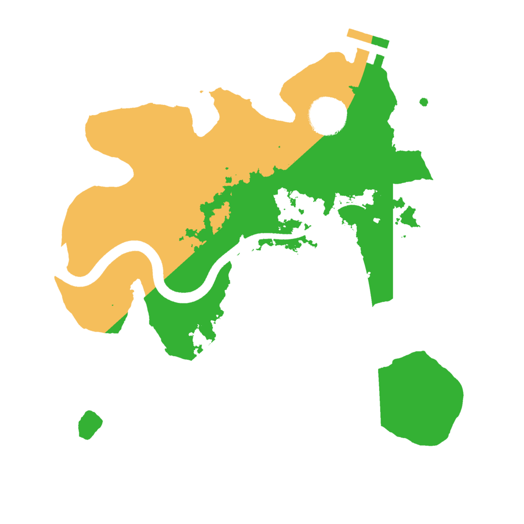 Biome Rust Map: Procedural Map, Size: 2500, Seed: 98345