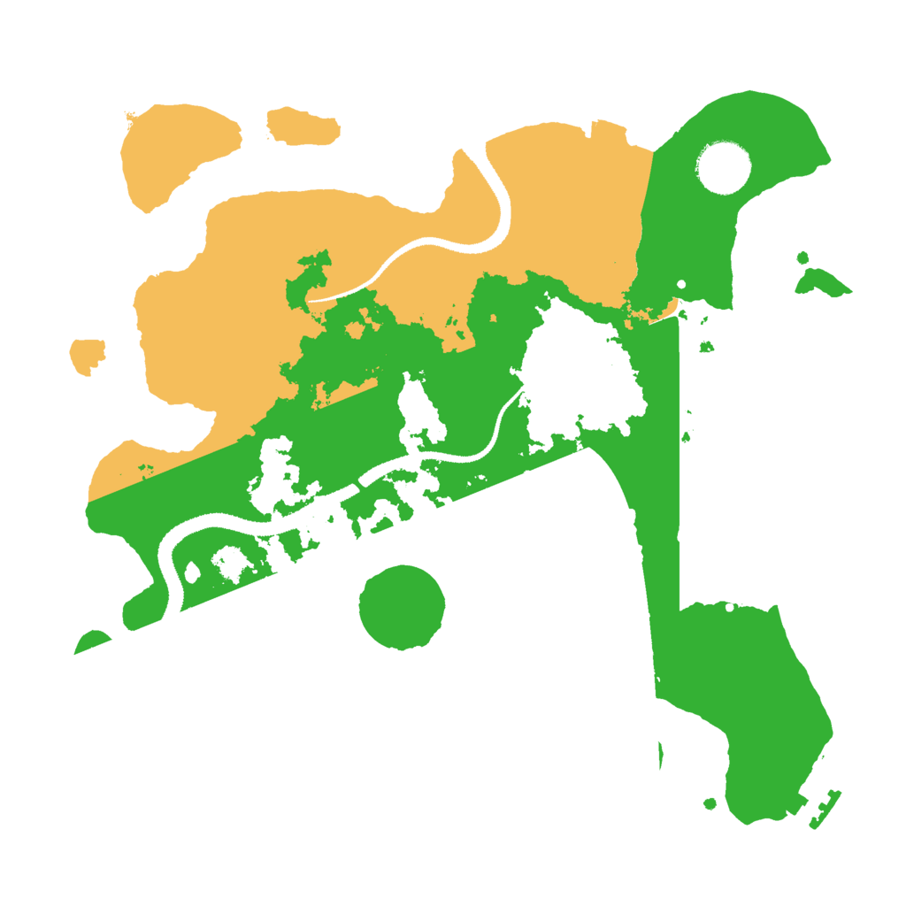 Biome Rust Map: Procedural Map, Size: 3000, Seed: 1231298727