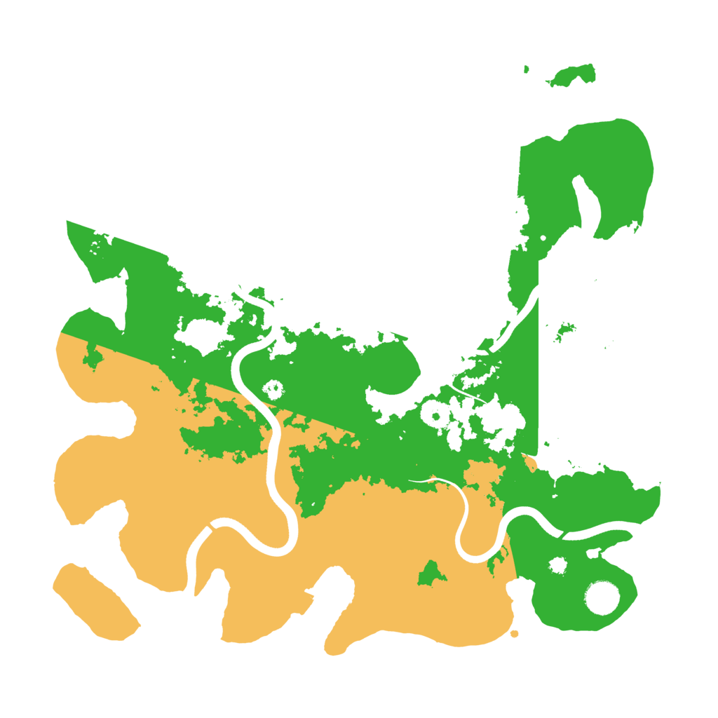 Biome Rust Map: Procedural Map, Size: 3700, Seed: 665369822