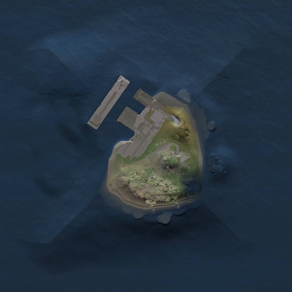 Rust Map: Procedural Map, Size: 1000, Seed: 450296354, 2 Monuments