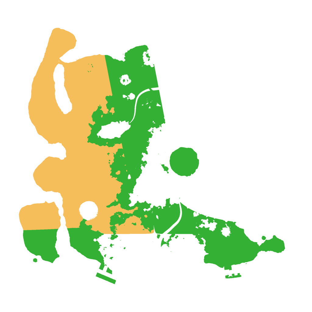 Biome Rust Map: Procedural Map, Size: 3000, Seed: 5187629