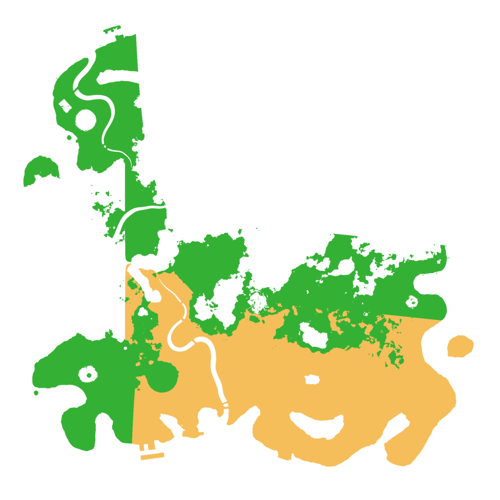 Biome Rust Map: Procedural Map, Size: 4300, Seed: 76834315