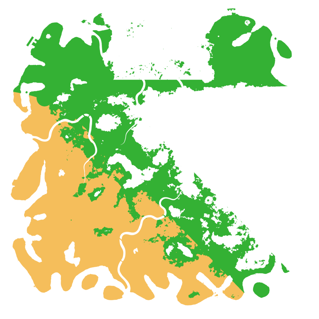 Biome Rust Map: Procedural Map, Size: 6000, Seed: 570919693