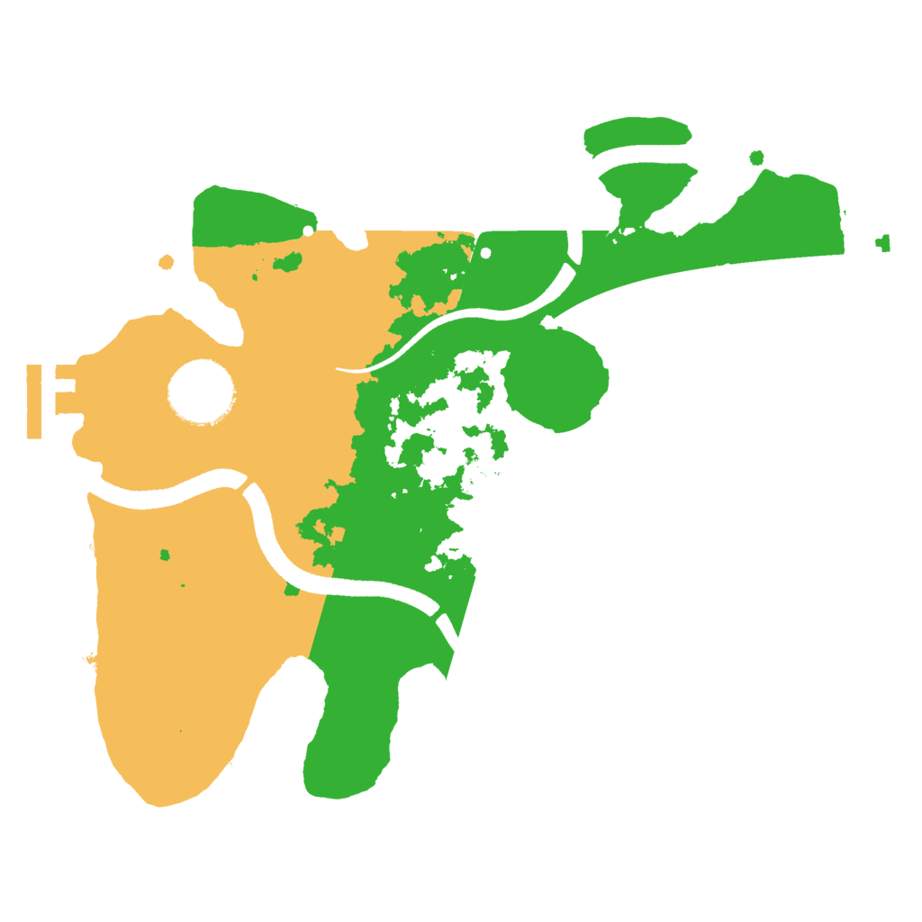 Biome Rust Map: Procedural Map, Size: 2500, Seed: 79473